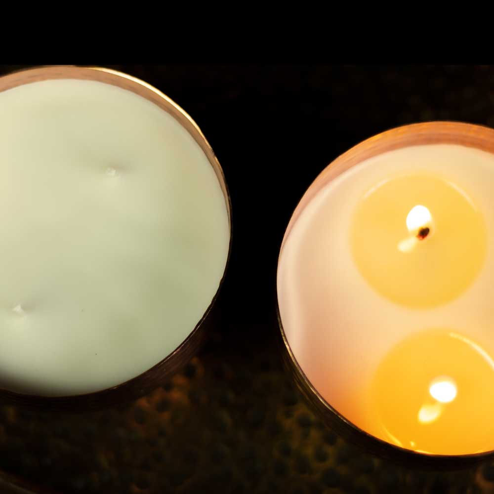 Ayurveda Duftkerze Kapha - Salbei-Minze: Duftkerze von Shiva Girl