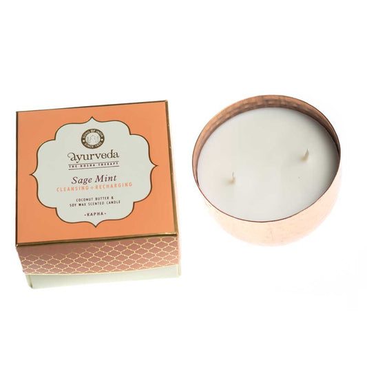 Ayurveda Duftkerze Kapha - Salbei-Minze von Shiva Girl