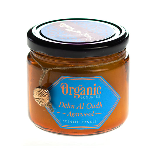 Bio Duftkerze, handgeschöpft - Agarholz von Shiva Girl