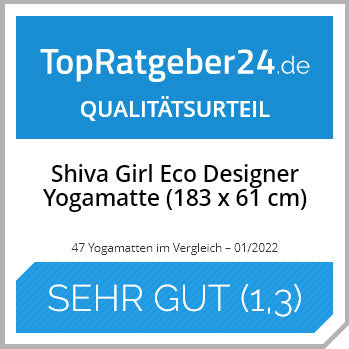 Yogamatte, extra rutschfest aus Naturkautschuk - rosa Lotus