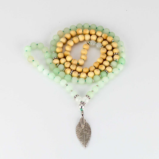 Mala Kette Calm - Jade und Sandelholz