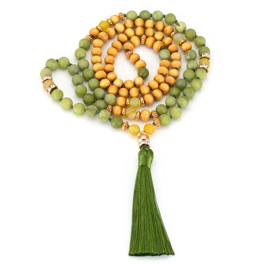 Mala Kette Serenity - Achat und Sandelholz