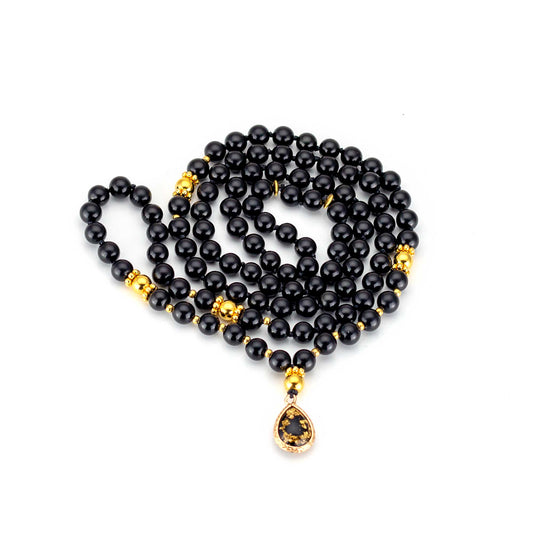 Mala Kette Optimism - Obsidian