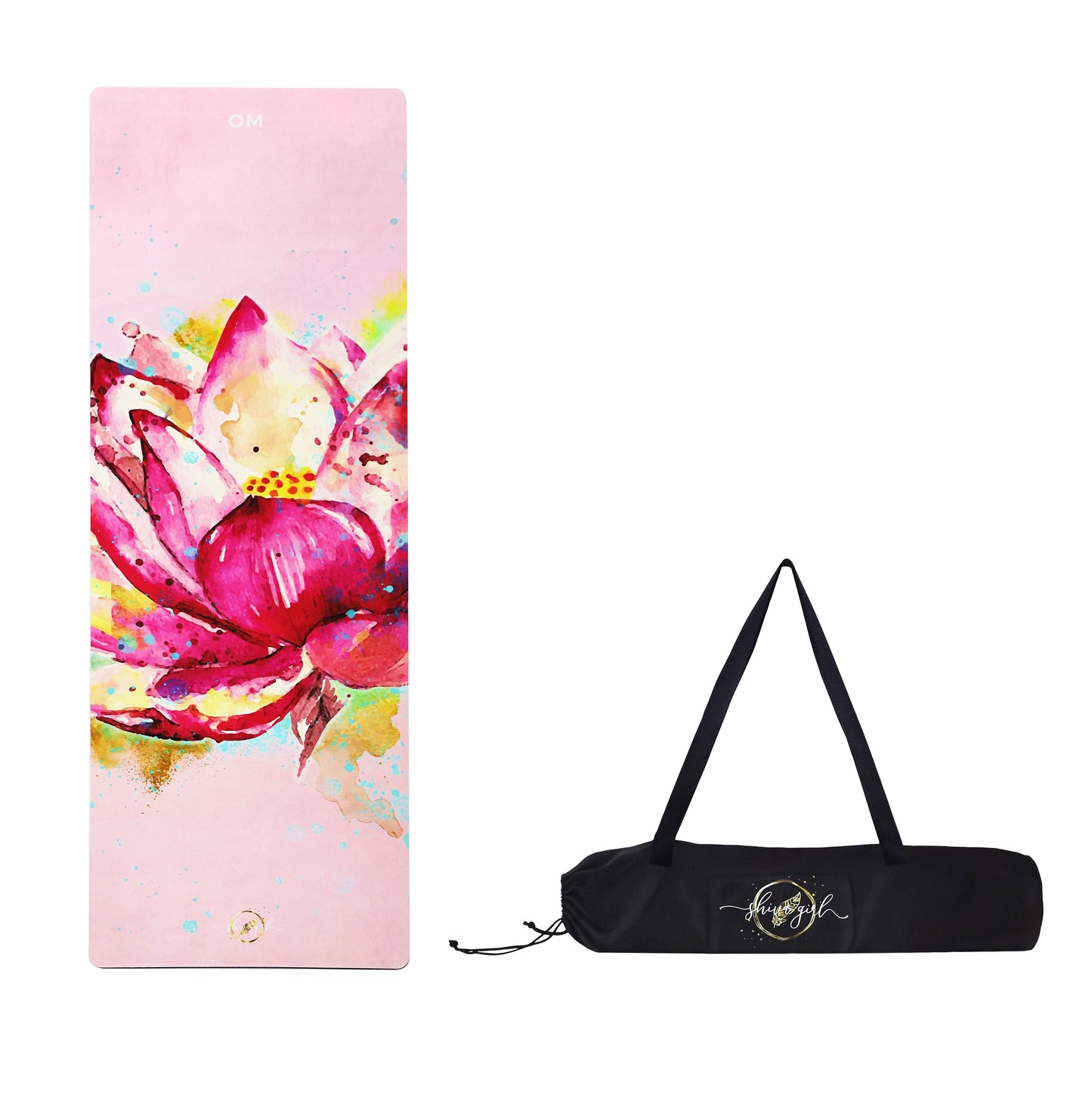 Yoga Duo-Bundle "Pink Lotus" - Yogamatte & Tasche