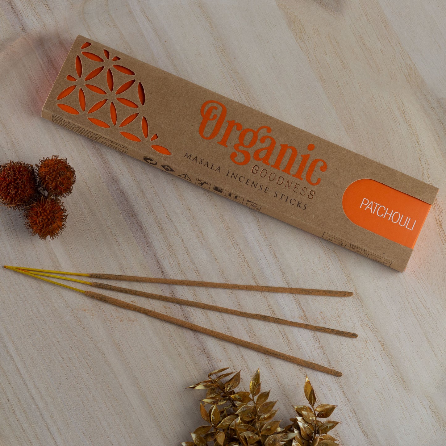 Bio Räucherstäbchen Patchouli - Organic Goodness Masala