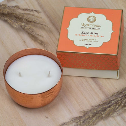 Ayurveda Duftkerze Kapha - Salbei-Minze